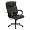Flash Furniture 4&#x27; Espresso Brown and Matte Gray High Back Executive Swivel Office Chair with Arms